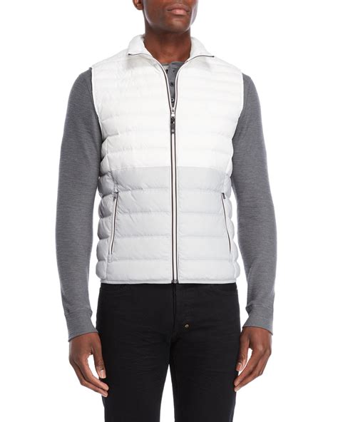 michael kors quilted puffer vest|michael kors men's vest.